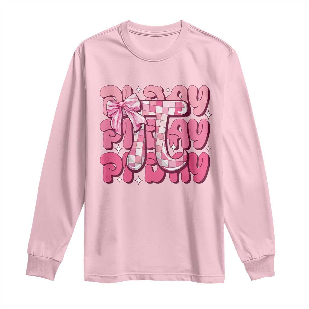 Coquette Pi Day Long Sleeve Shirt Math Lover Cute Girl Mathematician