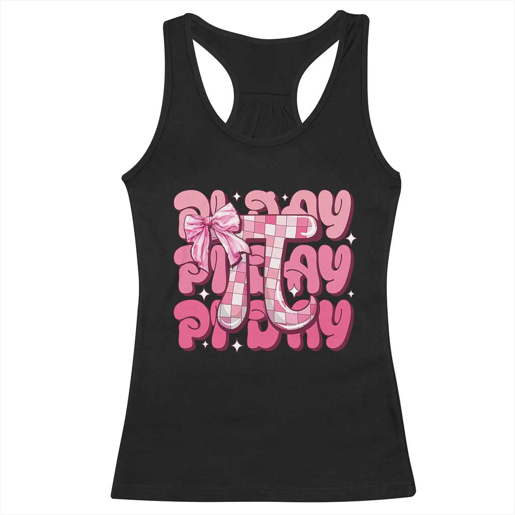 Coquette Pi Day Racerback Tank Top Math Lover Cute Girl Mathematician