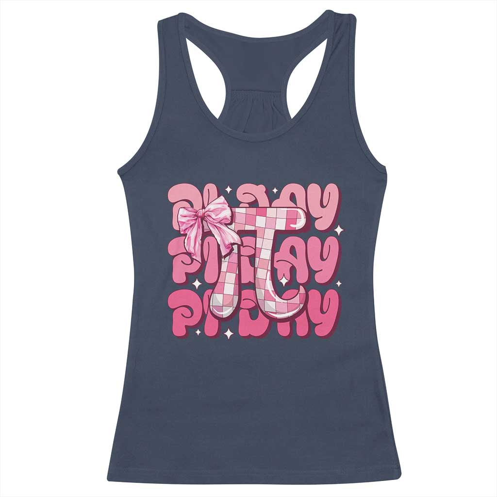 Coquette Pi Day Racerback Tank Top Math Lover Cute Girl Mathematician