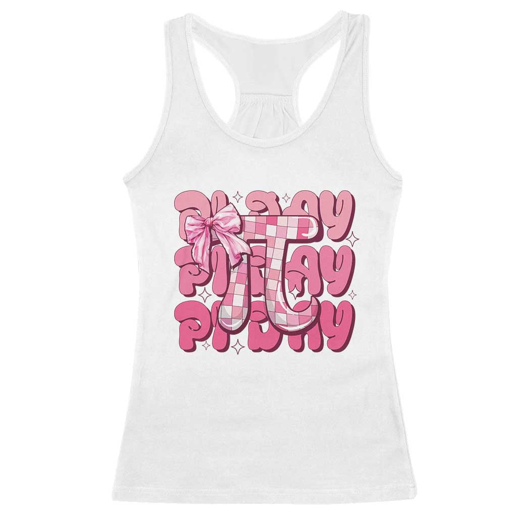Coquette Pi Day Racerback Tank Top Math Lover Cute Girl Mathematician
