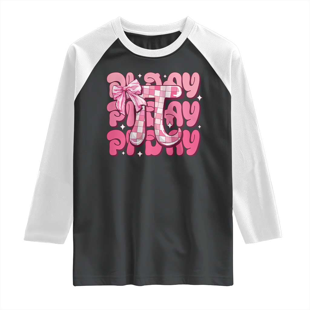 Coquette Pi Day Raglan Shirt Math Lover Cute Girl Mathematician