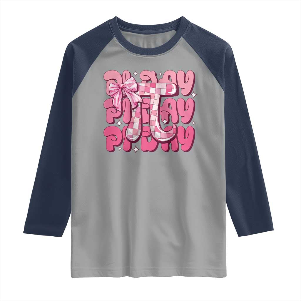 Coquette Pi Day Raglan Shirt Math Lover Cute Girl Mathematician