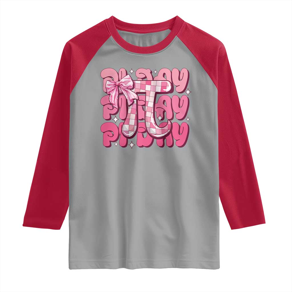 Coquette Pi Day Raglan Shirt Math Lover Cute Girl Mathematician