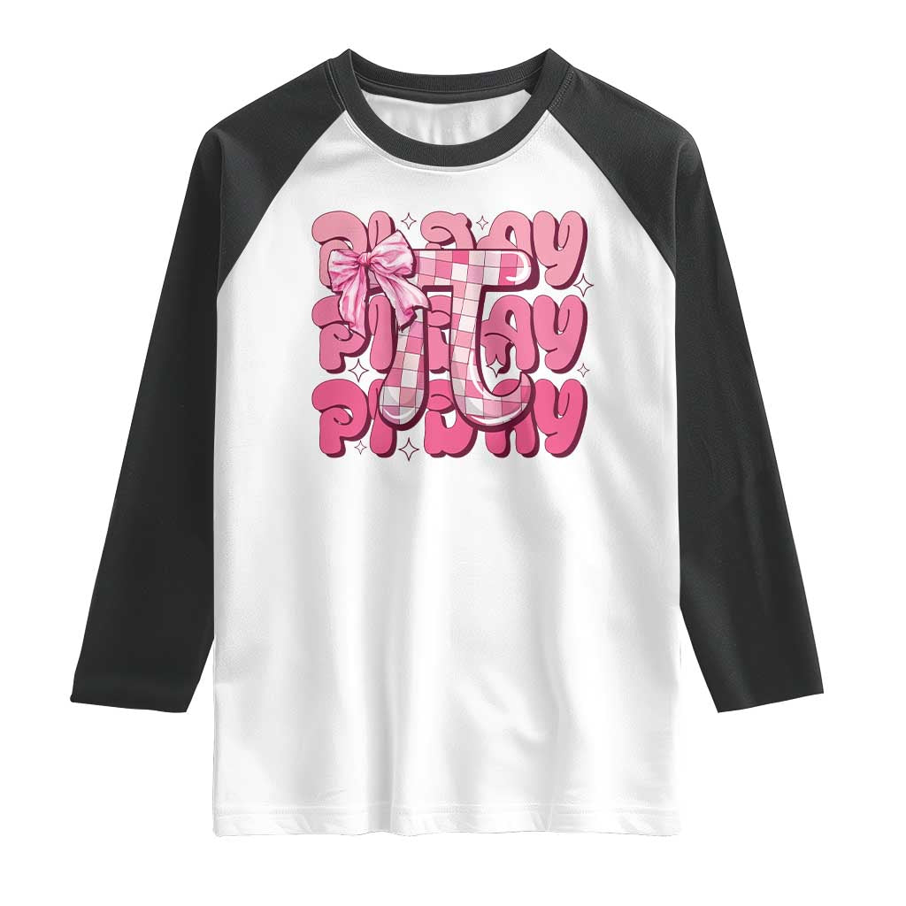 Coquette Pi Day Raglan Shirt Math Lover Cute Girl Mathematician