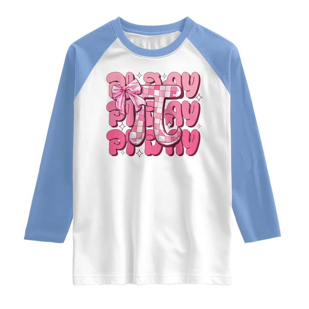 Coquette Pi Day Raglan Shirt Math Lover Cute Girl Mathematician