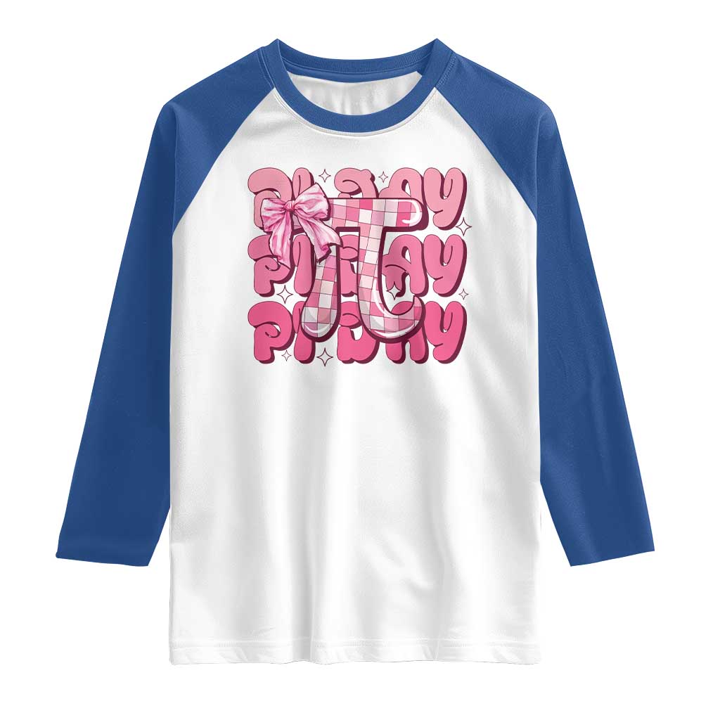 Coquette Pi Day Raglan Shirt Math Lover Cute Girl Mathematician