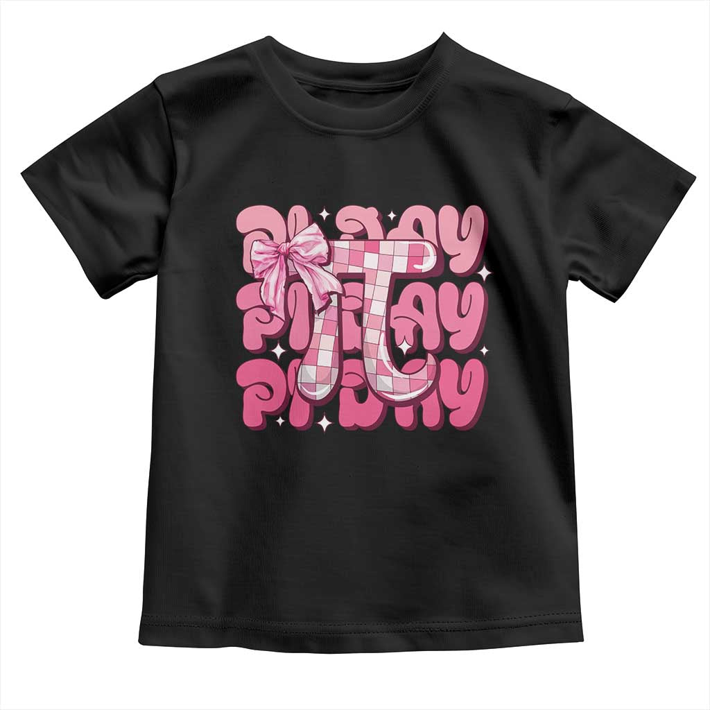 Coquette Pi Day Toddler T Shirt Math Lover Cute Girl Mathematician