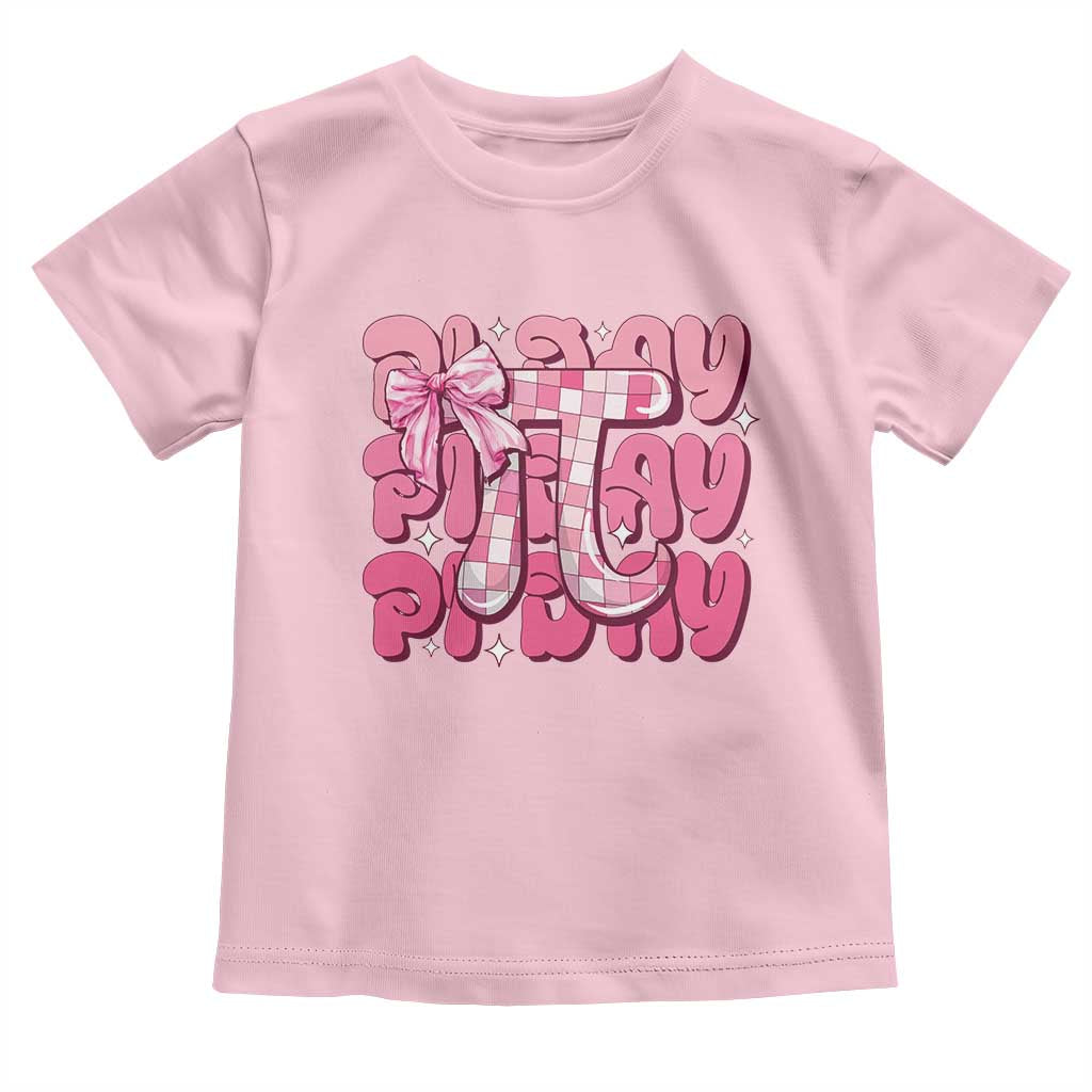 Coquette Pi Day Toddler T Shirt Math Lover Cute Girl Mathematician