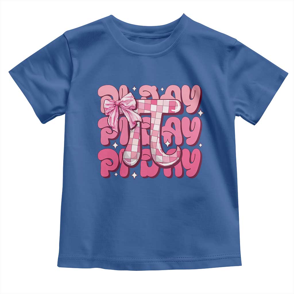 Coquette Pi Day Toddler T Shirt Math Lover Cute Girl Mathematician