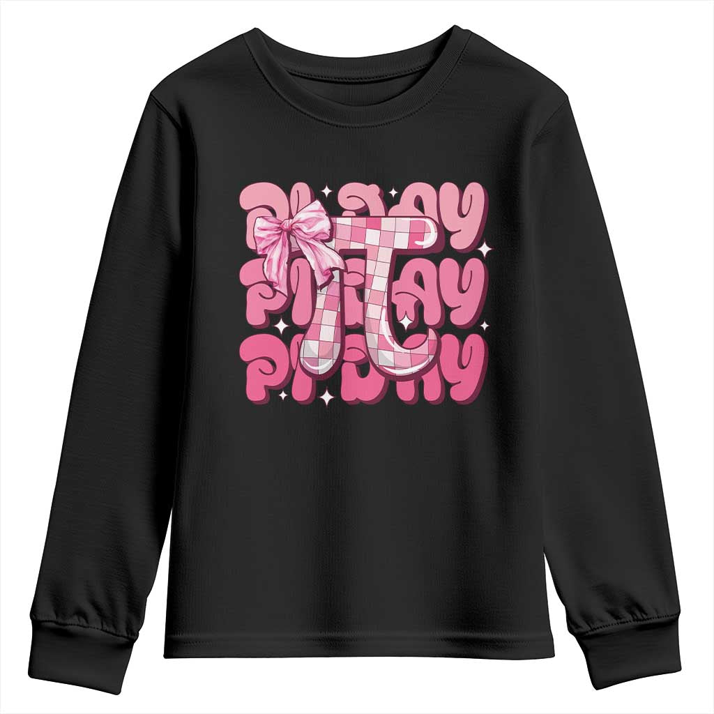 Coquette Pi Day Youth Sweatshirt Math Lover Cute Girl Mathematician