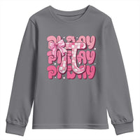 Coquette Pi Day Youth Sweatshirt Math Lover Cute Girl Mathematician