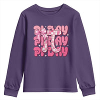 Coquette Pi Day Youth Sweatshirt Math Lover Cute Girl Mathematician