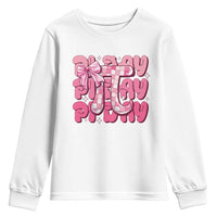 Coquette Pi Day Youth Sweatshirt Math Lover Cute Girl Mathematician