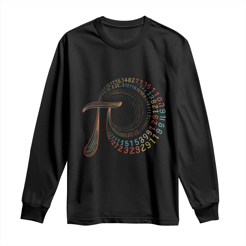 Pi Day Long Sleeve Shirt 3,14 Pi Number Symbol Math Science