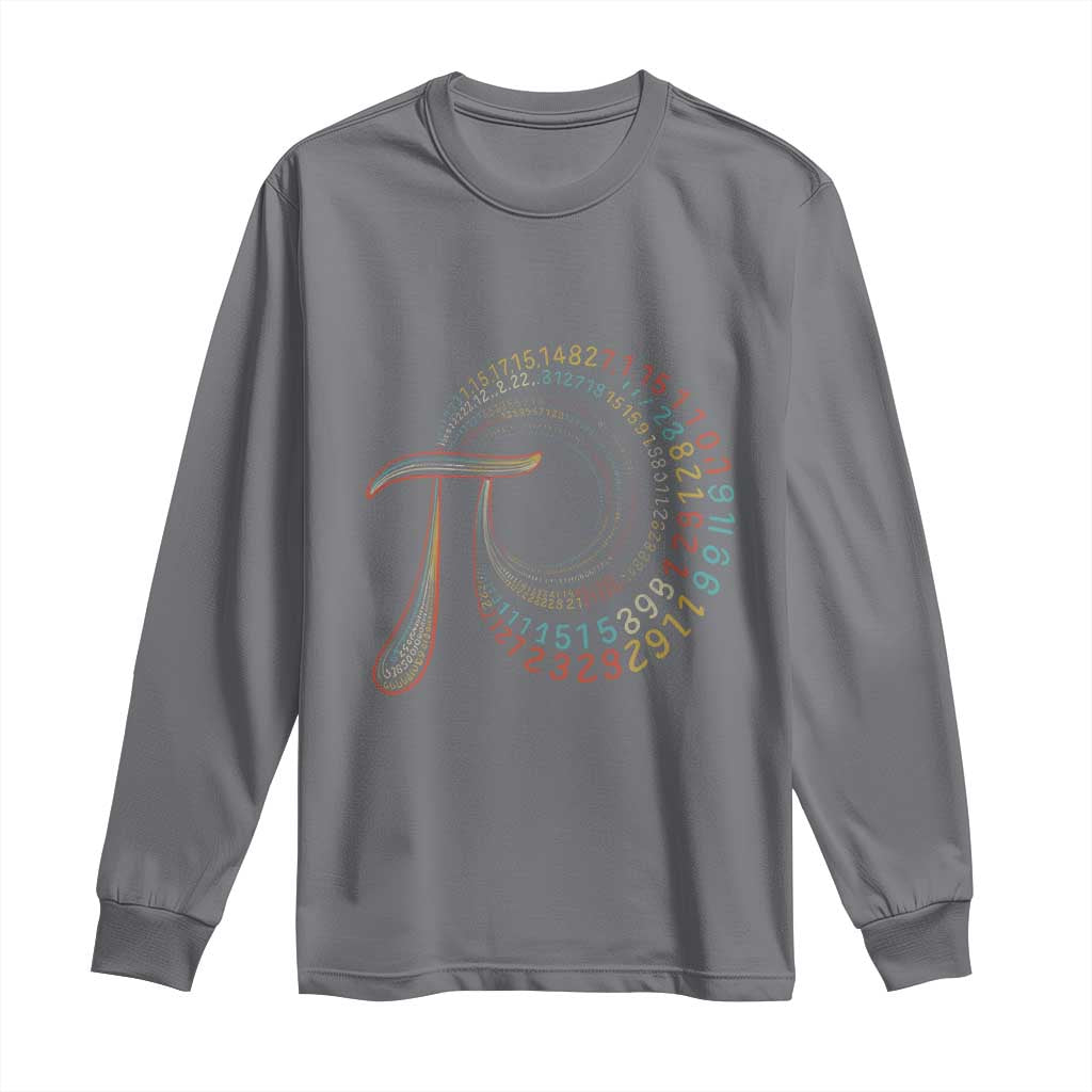 Pi Day Long Sleeve Shirt 3,14 Pi Number Symbol Math Science