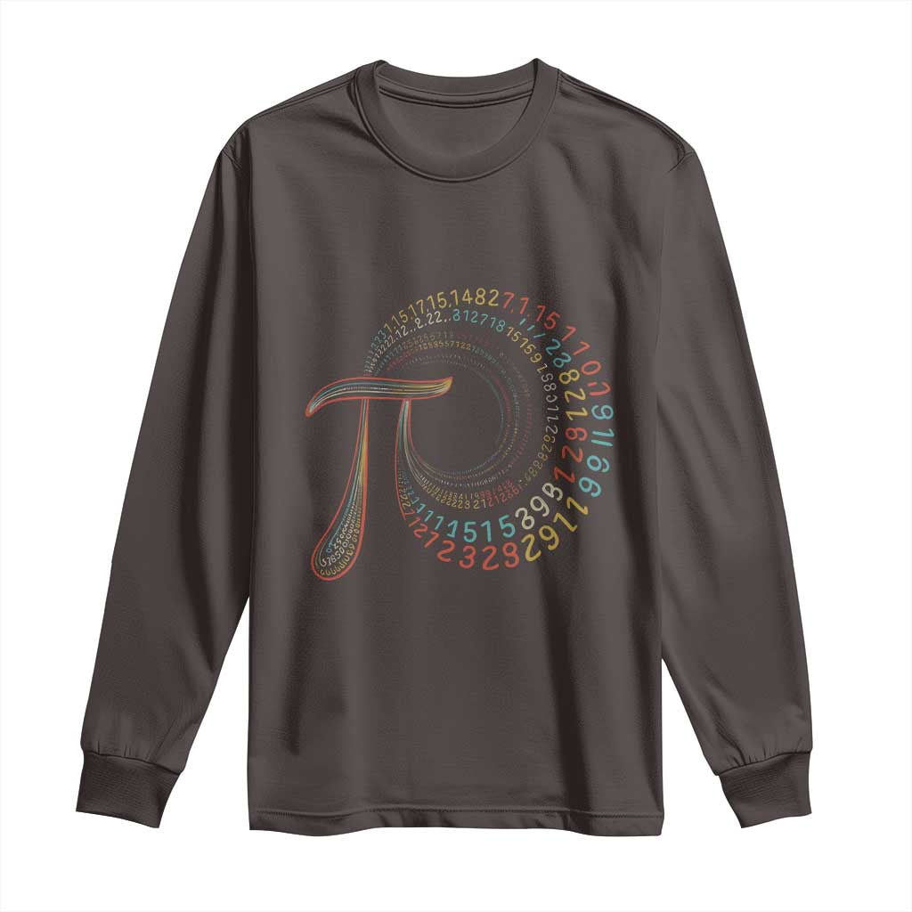 Pi Day Long Sleeve Shirt 3,14 Pi Number Symbol Math Science