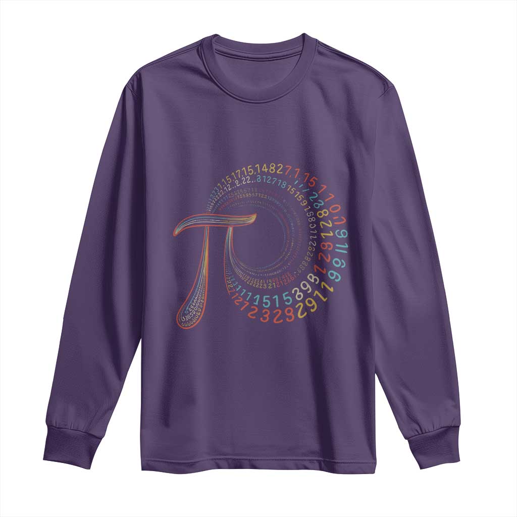 Pi Day Long Sleeve Shirt 3,14 Pi Number Symbol Math Science
