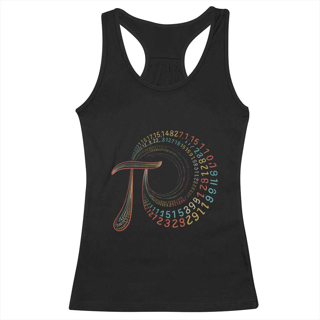 Pi Day Racerback Tank Top 3,14 Pi Number Symbol Math Science