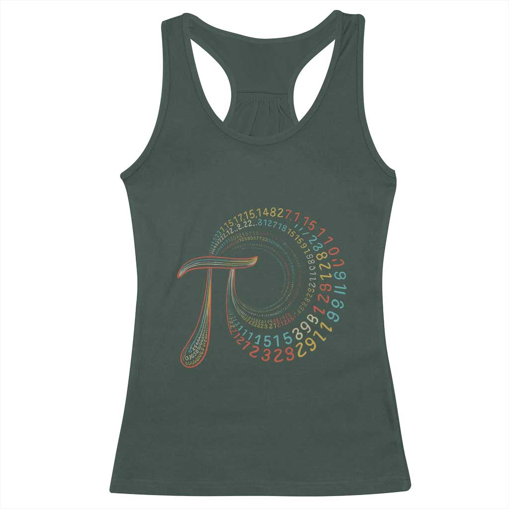 Pi Day Racerback Tank Top 3,14 Pi Number Symbol Math Science