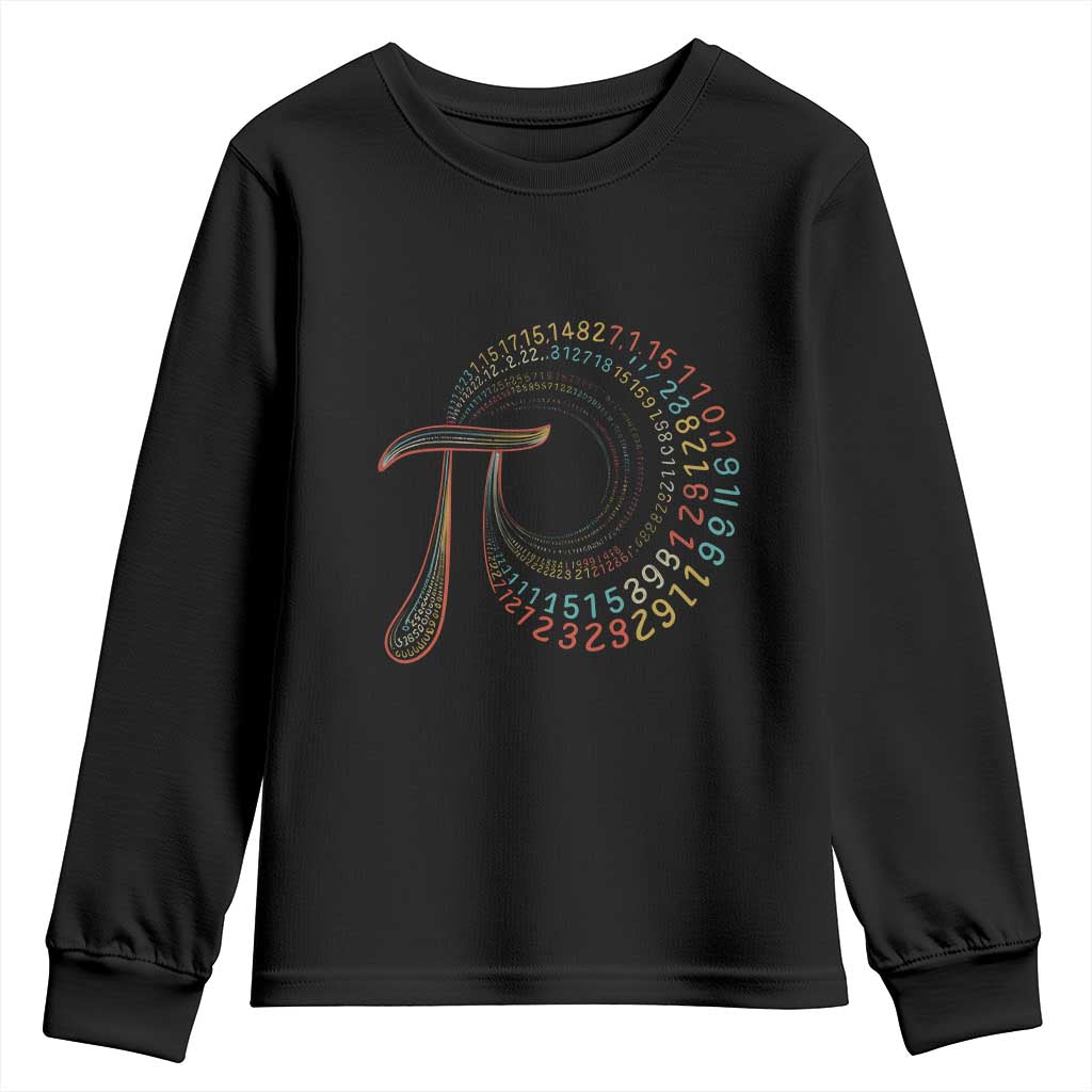 Pi Day Youth Sweatshirt 3,14 Pi Number Symbol Math Science