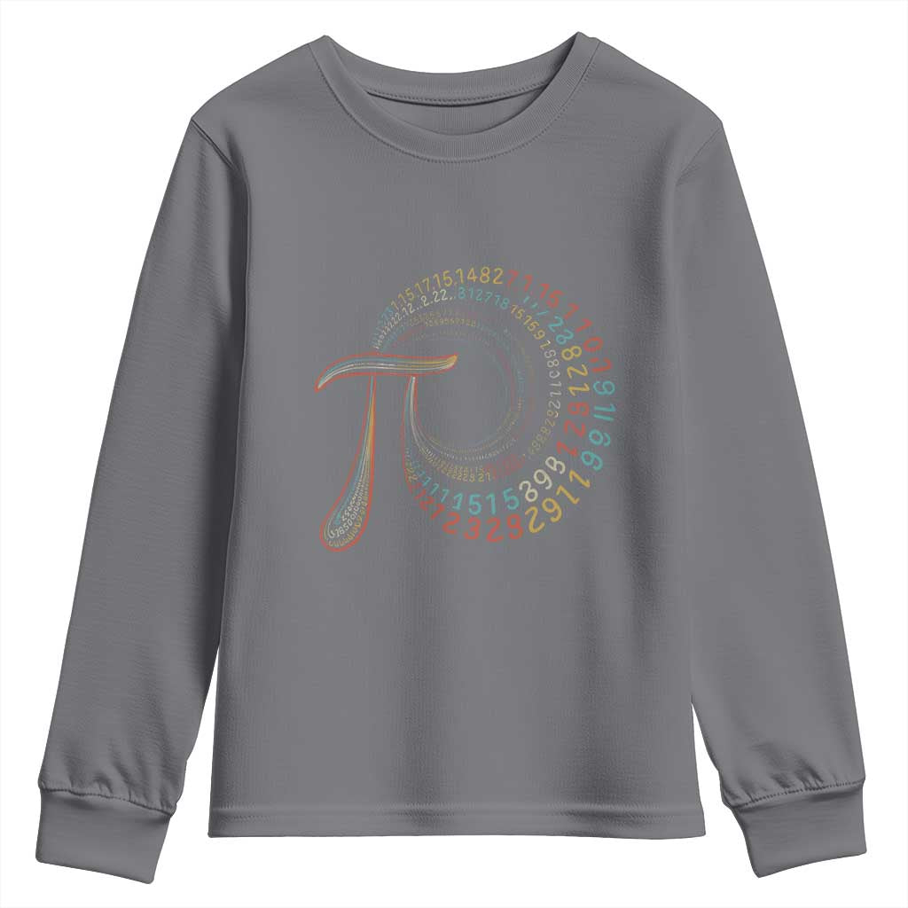 Pi Day Youth Sweatshirt 3,14 Pi Number Symbol Math Science