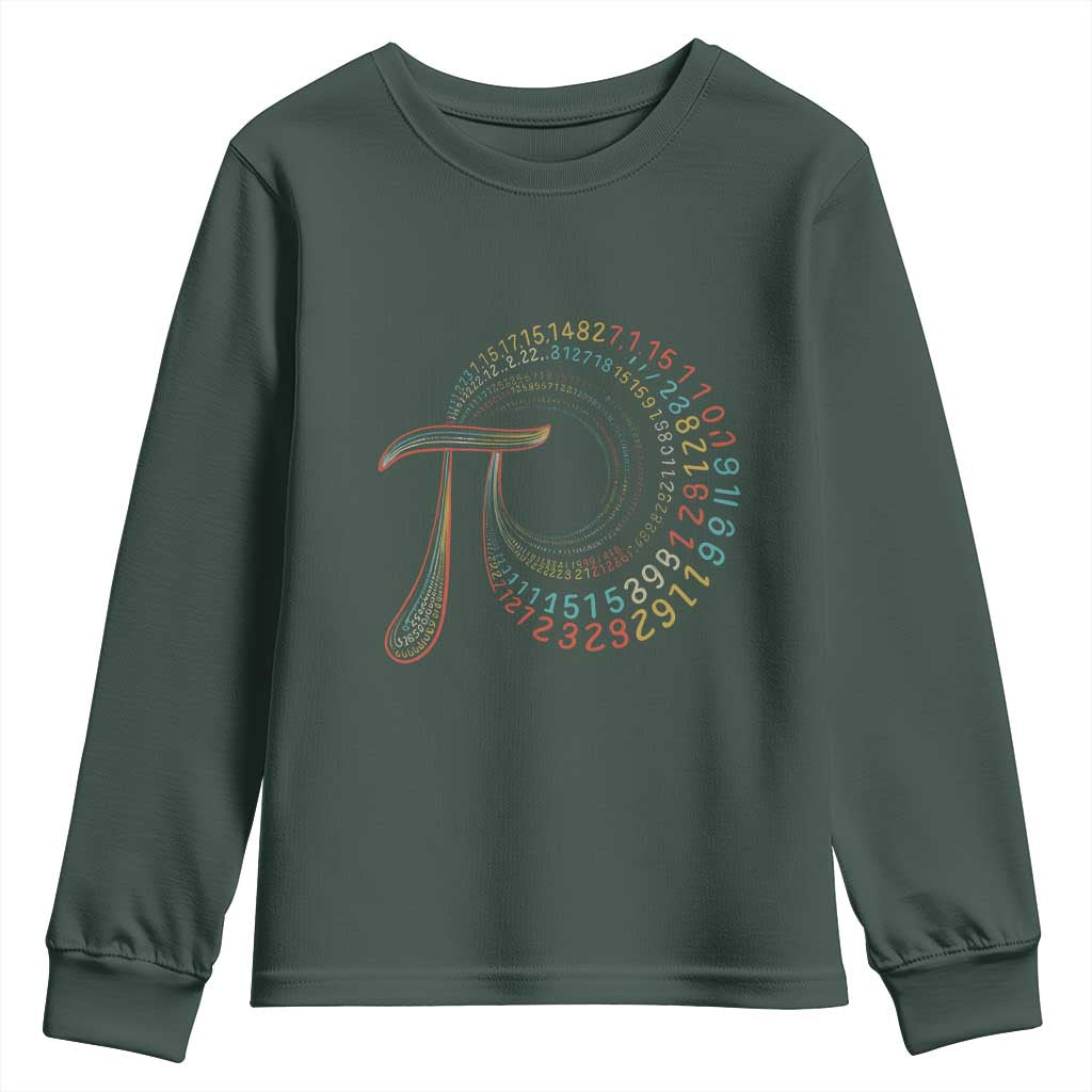 Pi Day Youth Sweatshirt 3,14 Pi Number Symbol Math Science