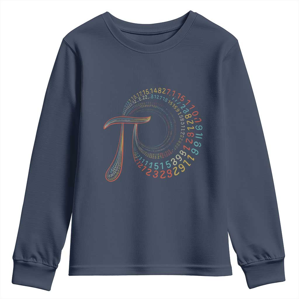 Pi Day Youth Sweatshirt 3,14 Pi Number Symbol Math Science