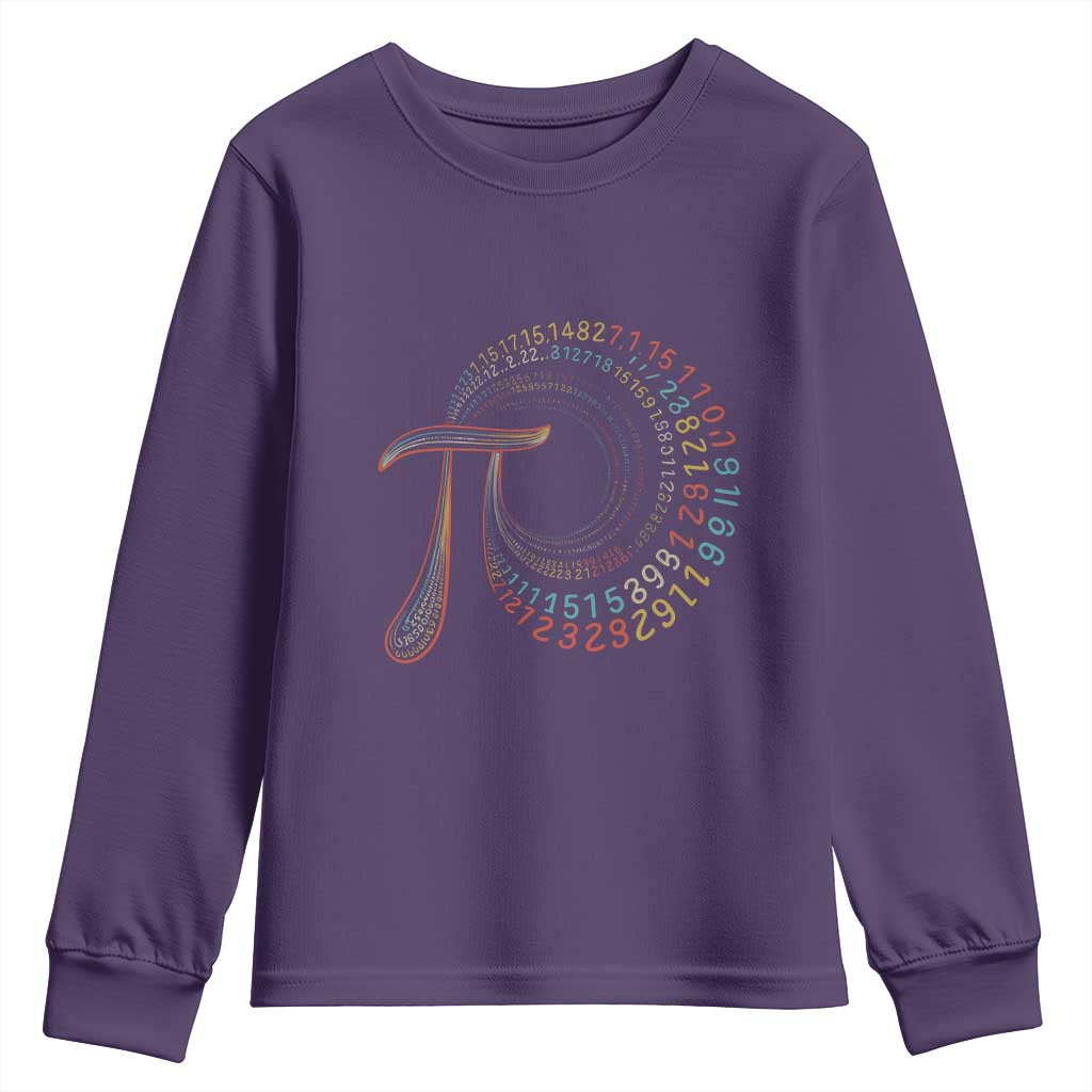 Pi Day Youth Sweatshirt 3,14 Pi Number Symbol Math Science