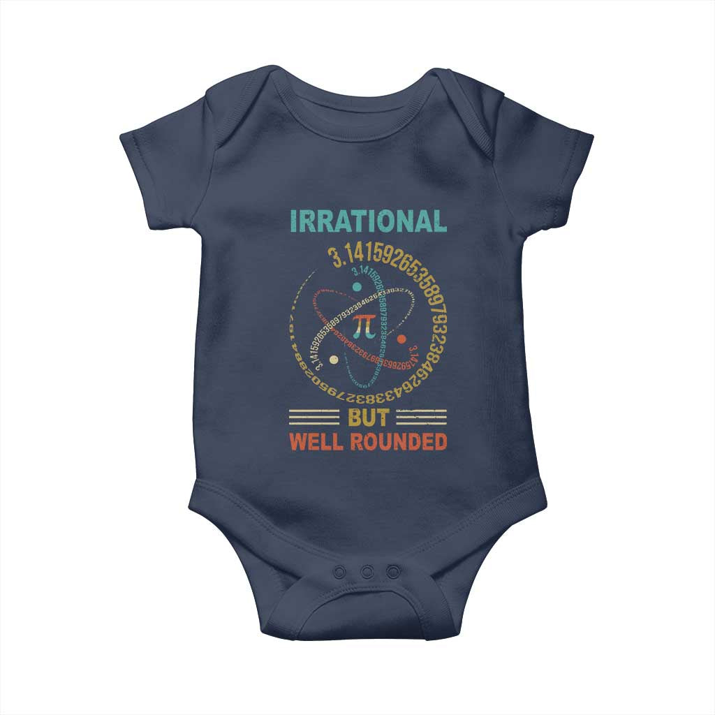 Math Lover Pi Baby Onesie Irrational But Well-Rounded 3,14 Day