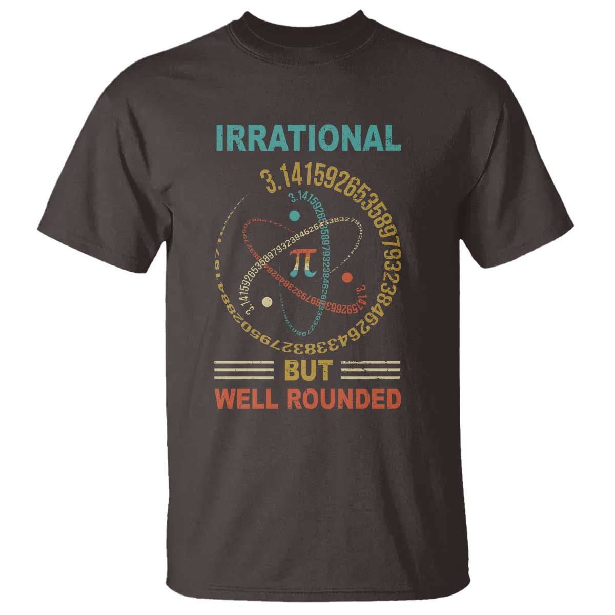Math Lover Pi T Shirt Irrational But Well-Rounded 3,14 Day
