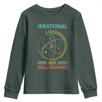 Math Lover Pi Youth Sweatshirt Irrational But Well-Rounded 3,14 Day