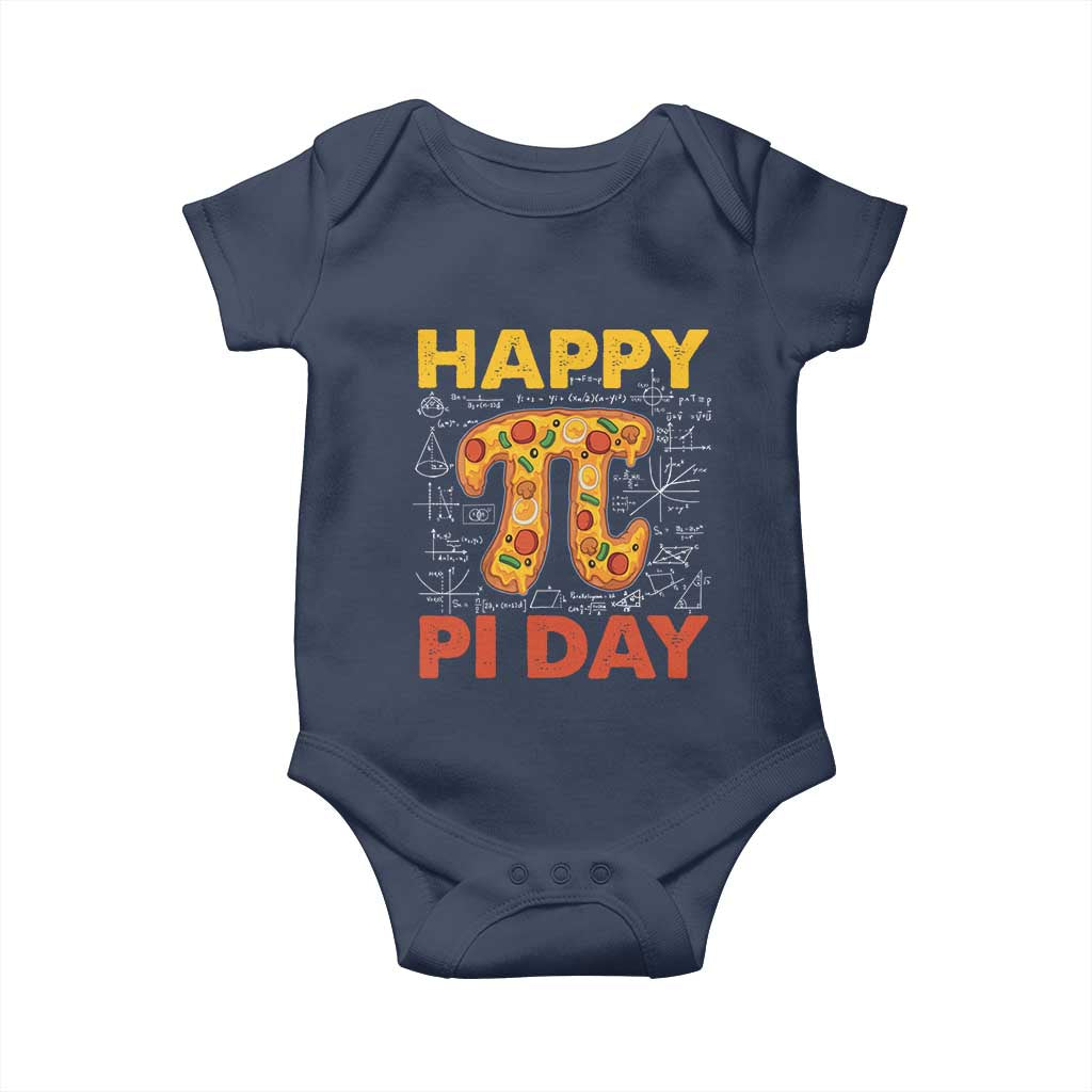 Happy Pi Day Baby Onesie Funny Pi Pizza