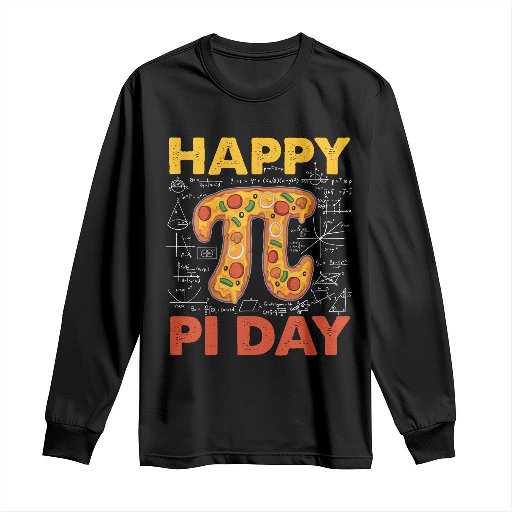 Happy Pi Day Long Sleeve Shirt Funny Pi Pizza