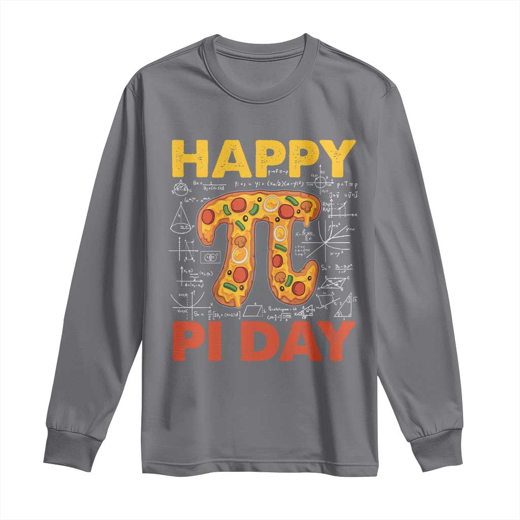 Happy Pi Day Long Sleeve Shirt Funny Pi Pizza