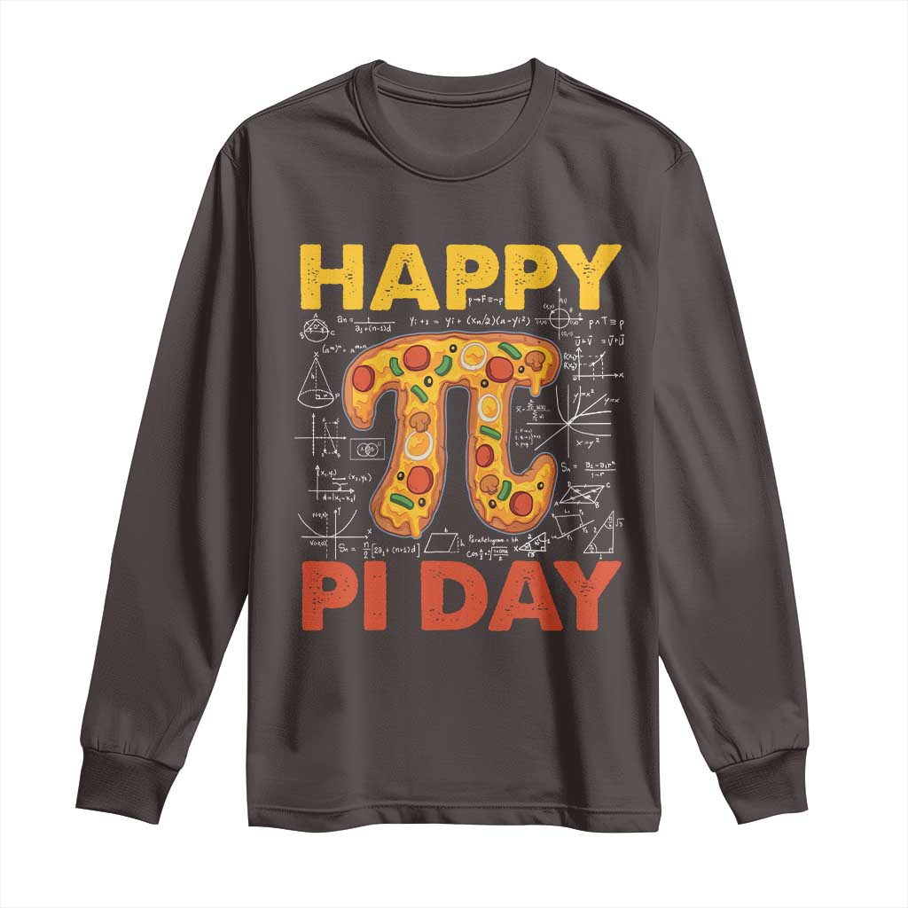 Happy Pi Day Long Sleeve Shirt Funny Pi Pizza