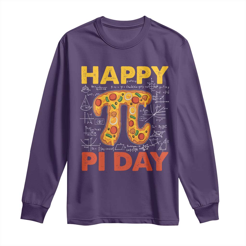 Happy Pi Day Long Sleeve Shirt Funny Pi Pizza