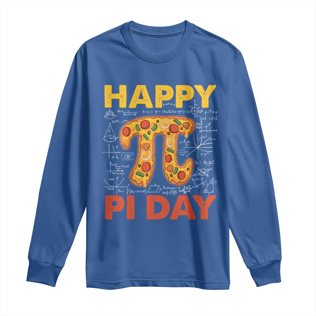 Happy Pi Day Long Sleeve Shirt Funny Pi Pizza