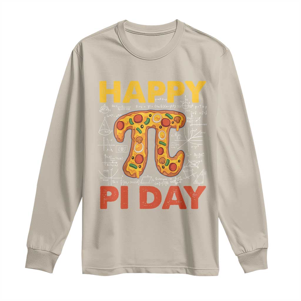 Happy Pi Day Long Sleeve Shirt Funny Pi Pizza