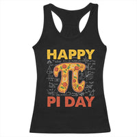 Happy Pi Day Racerback Tank Top Funny Pi Pizza
