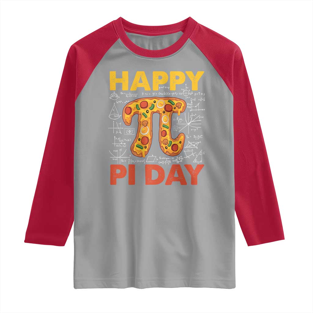 Happy Pi Day Raglan Shirt Funny Pi Pizza