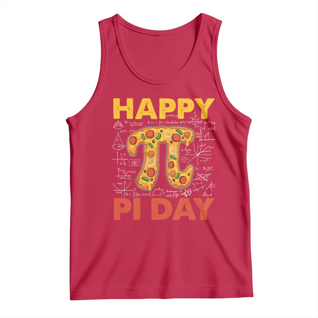 Happy Pi Day Tank Top Funny Pi Pizza