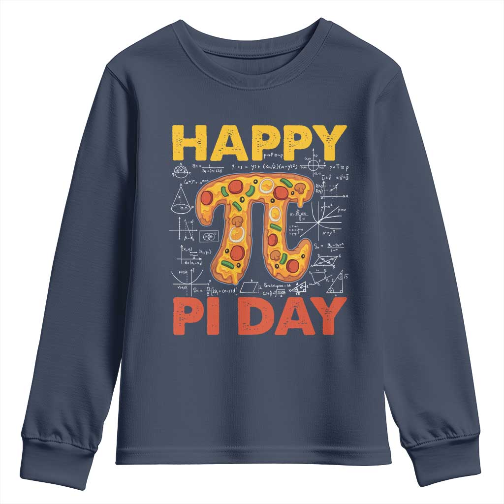 Happy Pi Day Youth Sweatshirt Funny Pi Pizza