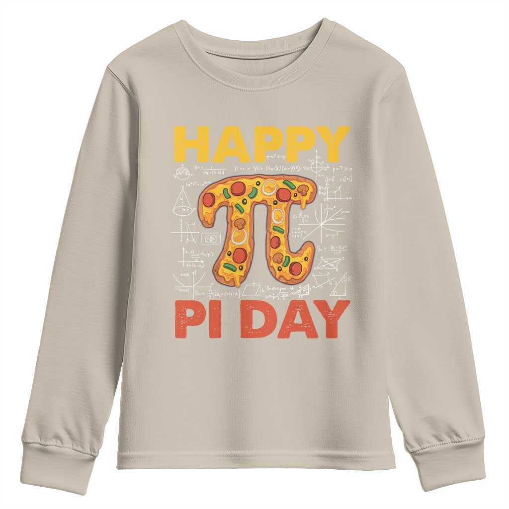 Happy Pi Day Youth Sweatshirt Funny Pi Pizza