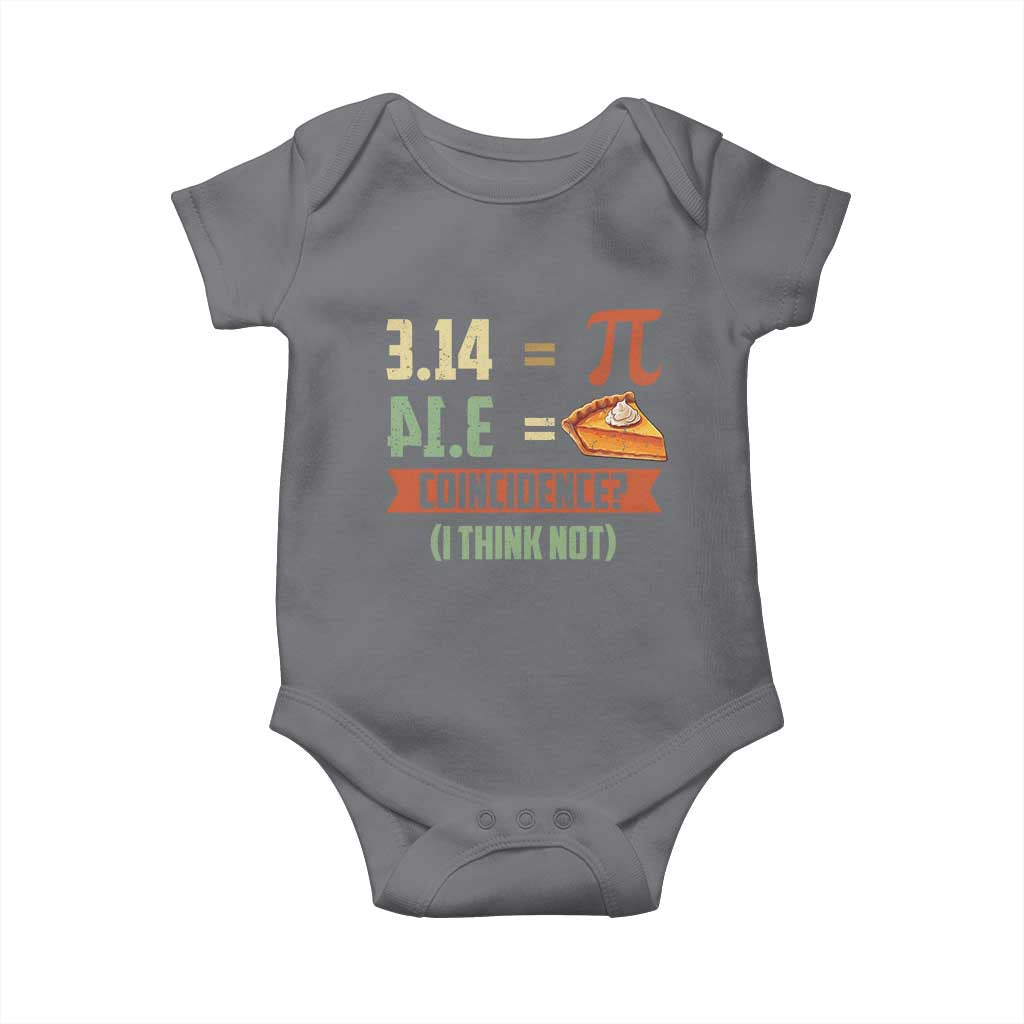 Funny Pi Day Baby Onesie Pi 3 14 Pie Coincidence Math Lover