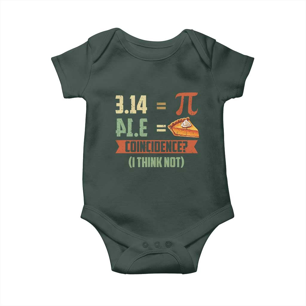 Funny Pi Day Baby Onesie Pi 3 14 Pie Coincidence Math Lover