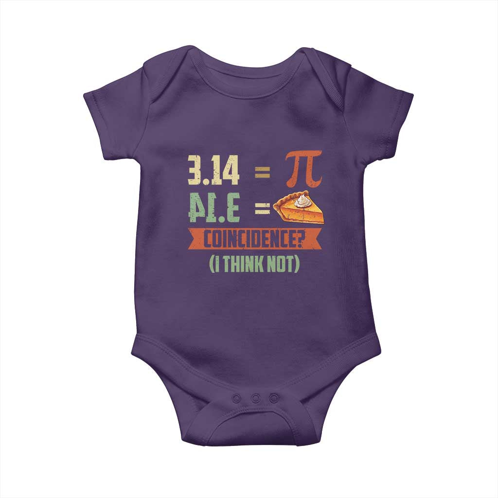 Funny Pi Day Baby Onesie Pi 3 14 Pie Coincidence Math Lover