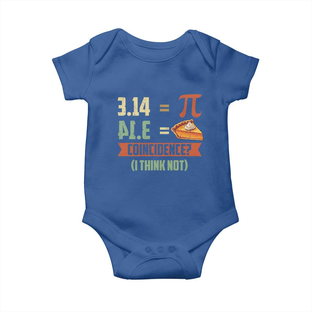 Funny Pi Day Baby Onesie Pi 3 14 Pie Coincidence Math Lover