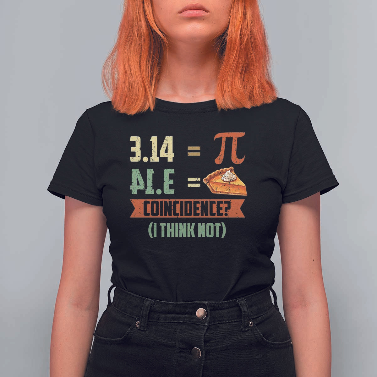 Funny Pi Day T Shirt For Women Pi 3 14 Pie Coincidence Math Lover