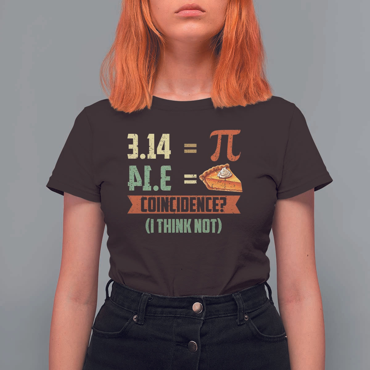 Funny Pi Day T Shirt For Women Pi 3 14 Pie Coincidence Math Lover