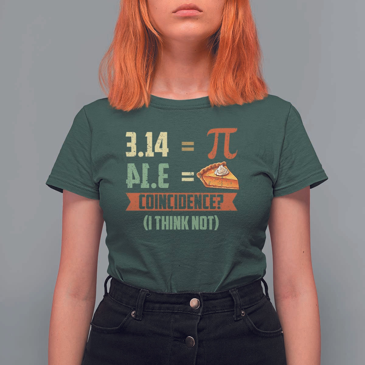 Funny Pi Day T Shirt For Women Pi 3 14 Pie Coincidence Math Lover